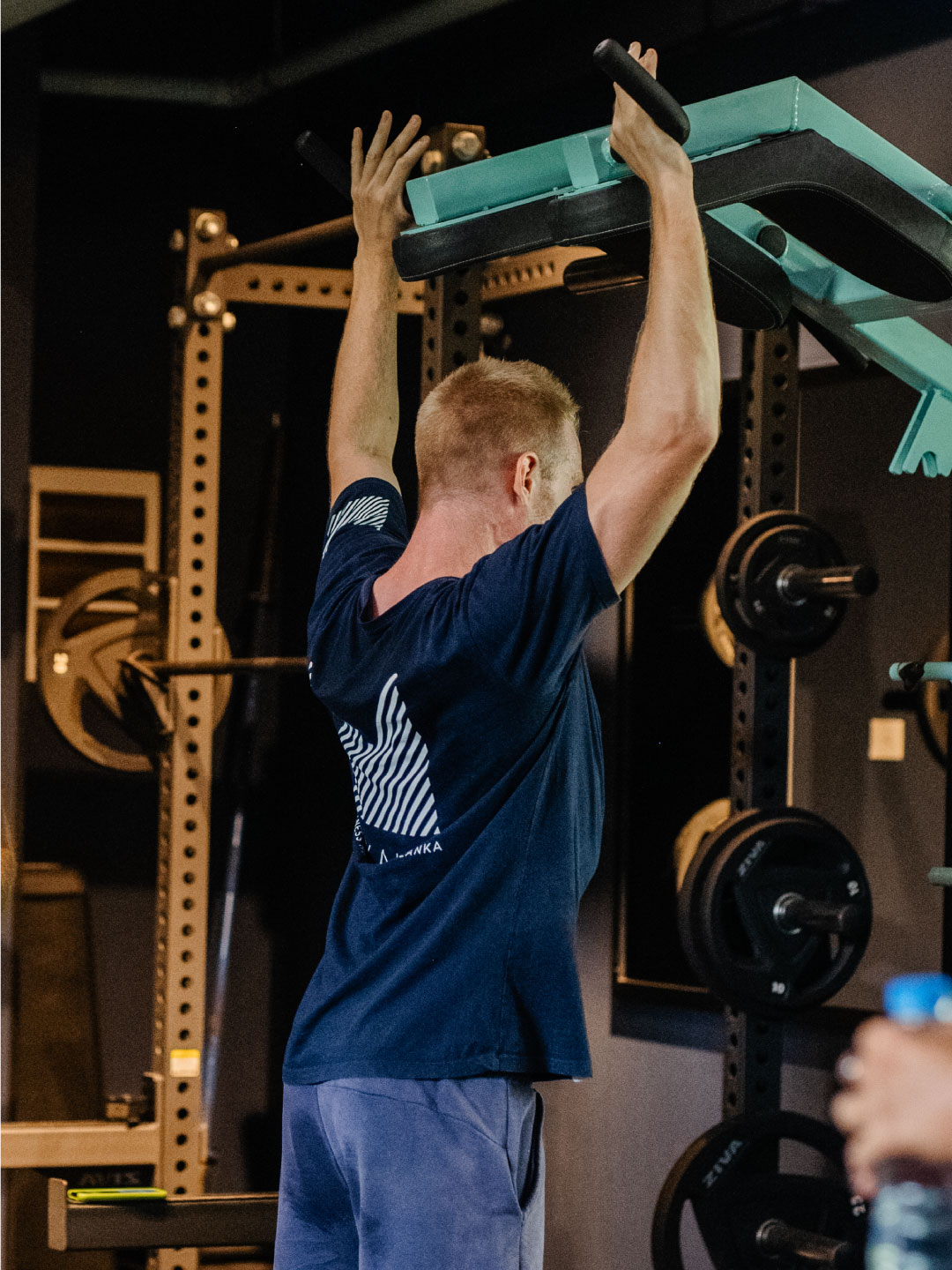 Strength training with pull-ups at Sol Fitness Resorts gym zone