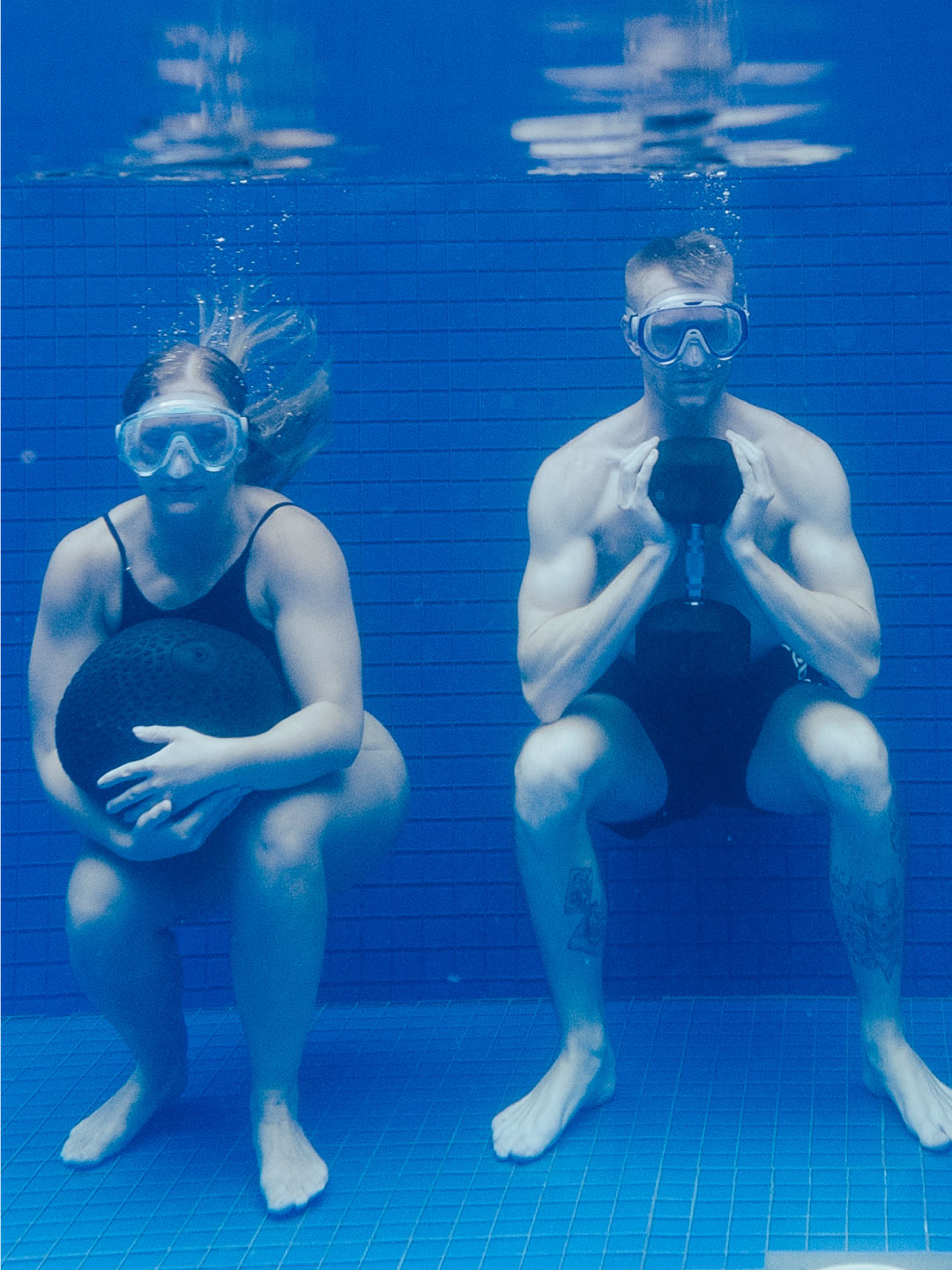 Underwater fitness session at Sol Fitness Resorts pool